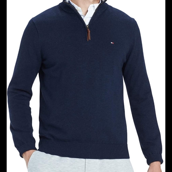 Tommy Hilfiger Other - Tommy Hilfiger half zip cardigan blue